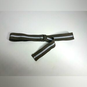 Vintage Dark Green and Tan Belt 45” Unisex